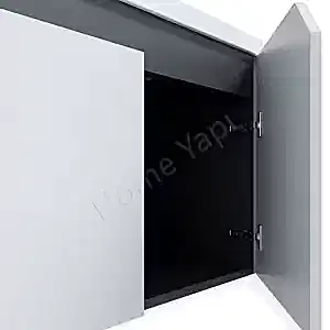 Banyo Dolabı 80 cm Alvit Napoli Beyaz Full Mdf resim 3