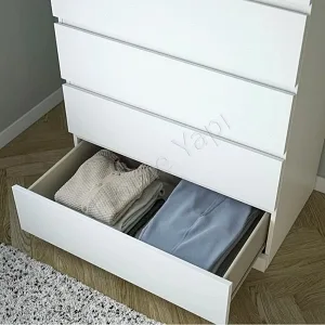 Şifonyer Komodin 3 Çekmeceli Aynalı resim 2