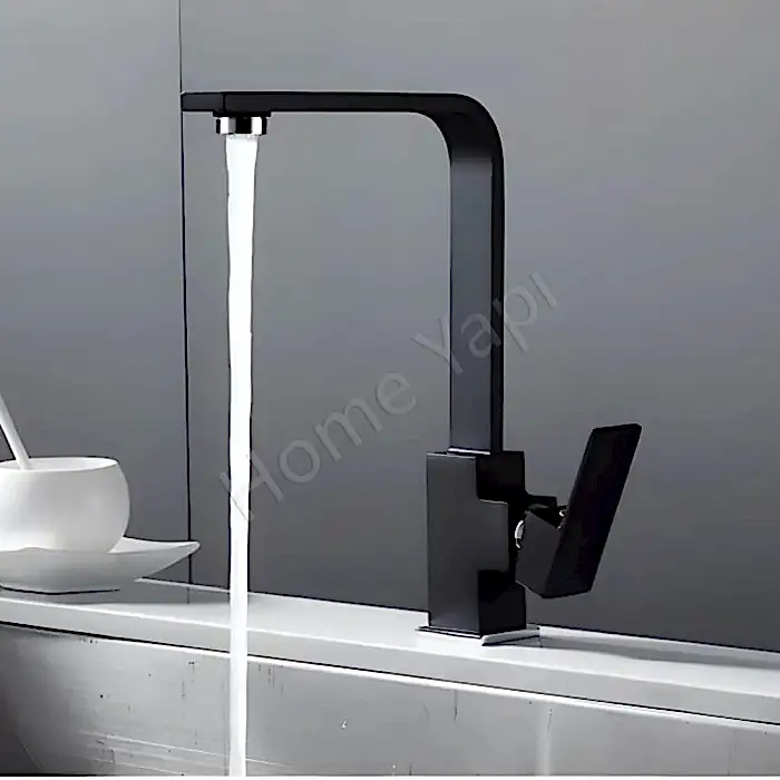 Mutfak Bataryası Eviye Çeviksu Karemix Siyah