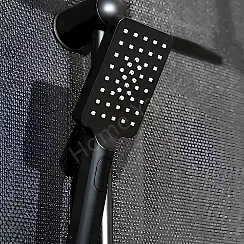 Mafsallı Duş Seti Siyah Çeviksu