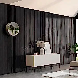 Akustik Duvar Paneli Antrasit resim 2