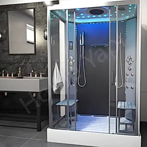 Duşakabin 6mm Tamperli Gümüş 100×100 cm