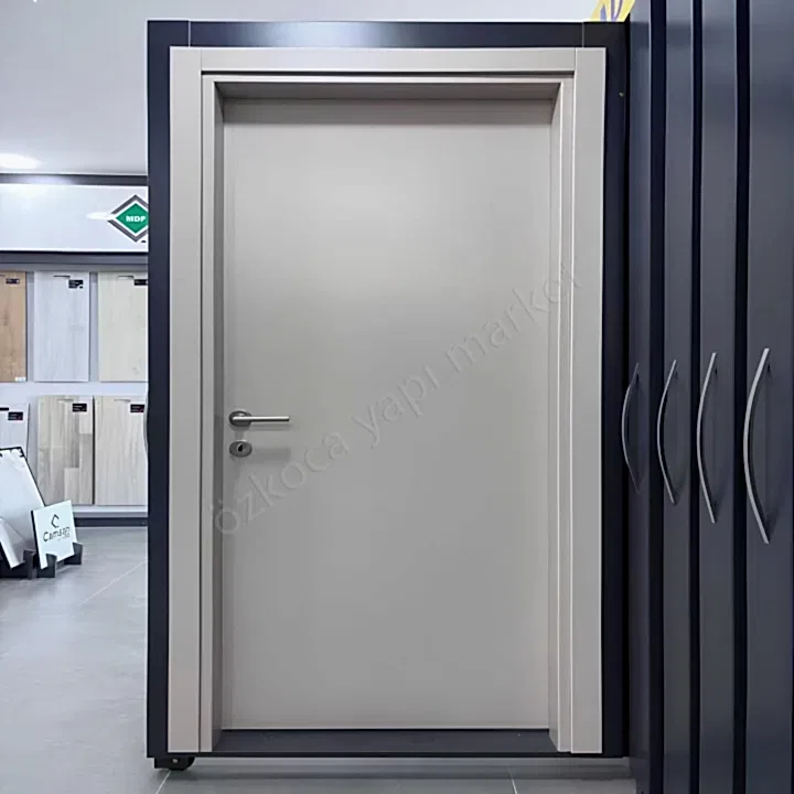 Kompozit Oda Kapısı Ado100 Krem Aksesuar Dahil