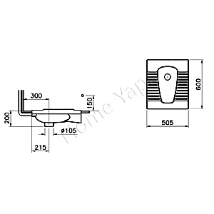 Tuvalet Taşı 50×60 cm Güneş resim 3