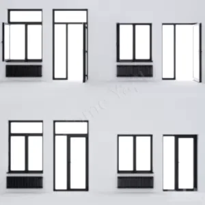 Çerçevesi Renkli Pvc Pencereler resim 1