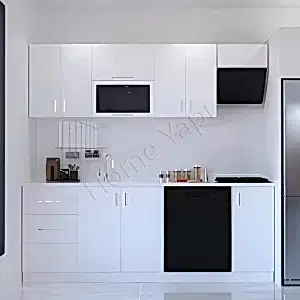 Mutfak Dolabı 230 cm Beyaz Tezgah Dahildir resim 1