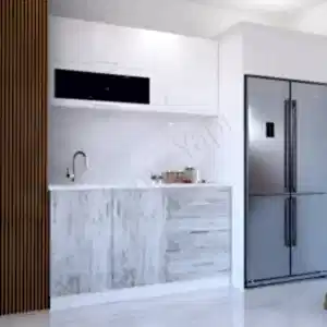 Mutfak Dolabı 150 cm Hazır Karbeyaz Tezgah Dahil resim 2