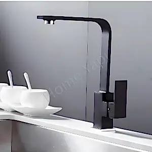 Mutfak Bataryası Eviye Çeviksu Karemix Siyah resim 2