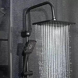 Duş Seti Uzay Premium Yağmurlama Mat Siyah resim 1