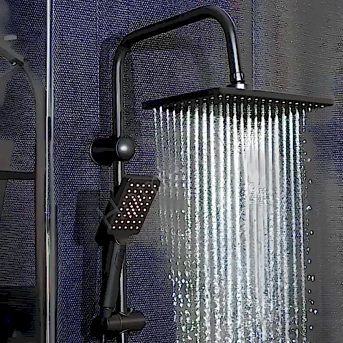 Duş Seti Uzay Premium Yağmurlama Mat Siyah