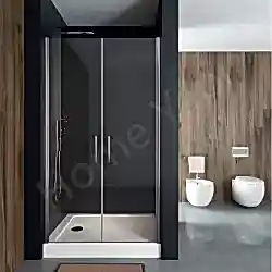 Duşakabin 6mm Tamperli Antrasit 100×100 Düz resim 1