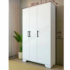 Gardrop 3 Kapaklı Suntalam 105 cm resim 2