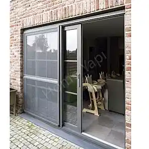 Sürgülü Antrasit Pileli Sineklikli resim 1