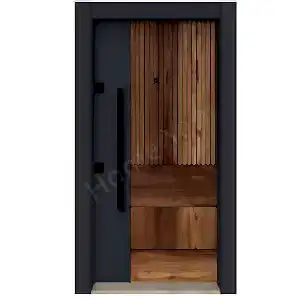 Çelik Kapı Antrasit Saruhan 414 resim 1