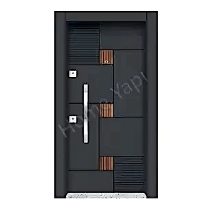 Çelik Kapı Antrasit Saruhan 416 resim 1