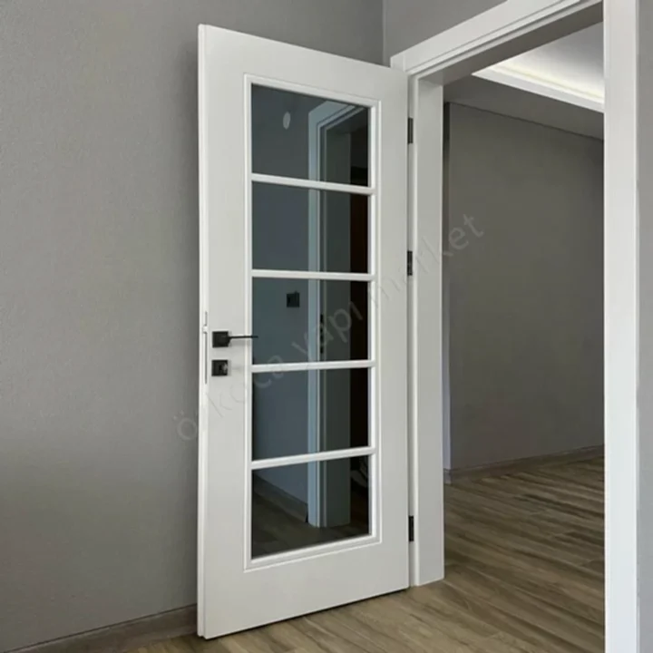 Melamin Kapı Tam Camlı Çıtalı Aksesuar Dahil