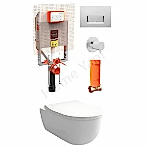 Asma Klozet Vitra Kanallı +Iç Takım Dahil resim 1