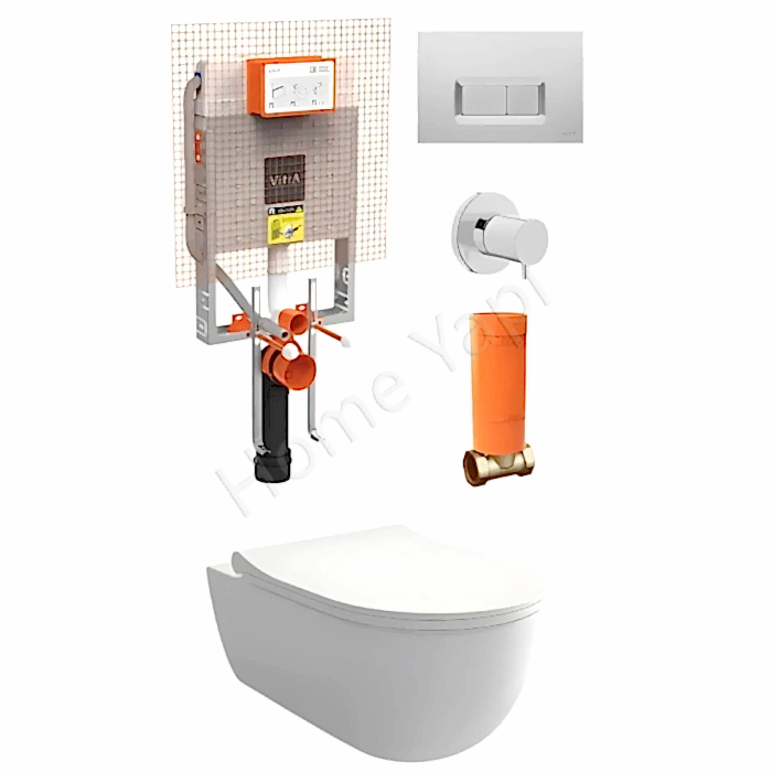 Asma Klozet Vitra Kanallı +Iç Takım Dahil