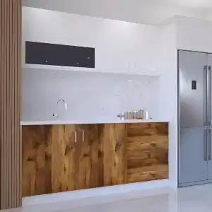 Mutfak Dolabı 180 cm Hazır Kahve Tezgah Dahil resim 2