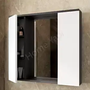 Banyo Dolabı 80 cm Karen Arya Beyaz Mdf resim 2