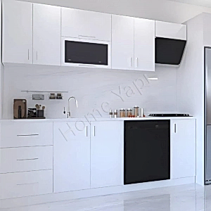 Mutfak Dolabı 230 cm Beyaz Tezgah Dahildir resim 2