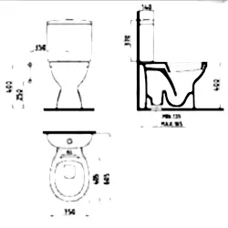 Klozet Takımı Sakovit Alttan Çıkışlı+Iç Takımdahil resim 4