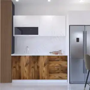 Mutfak Dolabı 180 cm Hazır Kahve Tezgah Dahil resim 1