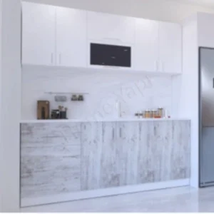 Mutfak Dolabı 200 cm Makinasız Karbeyaz resim 2