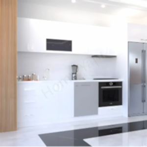 Mutfak Dolabı 250 cm Full Mdf Beyaz Tezgah Dahil resim 2