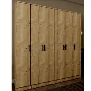 6 Kapakl Gardrop Kahfe 14 Raflı 2 Askılıklı resim 3