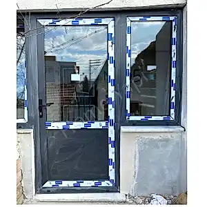 Antrasit Balkon Kapısı Her Ebatta resim 1