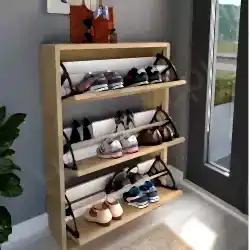 Ayakkabılık Duvara Monte 3 Kapaklı resim 3