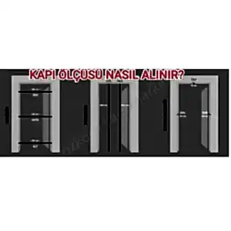 Amerikan Panel Kapı Tam Camlı Akseusar Dahill resim 3