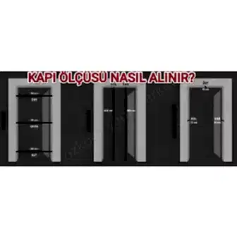 Amerikan Panel Kapı Canik Krem Aksesuar Dahil resim 3