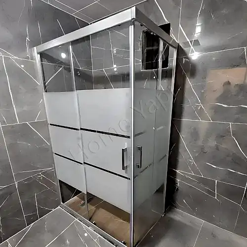 Duşakabin 6 mm Tamperli Buzlu Cam 90×90