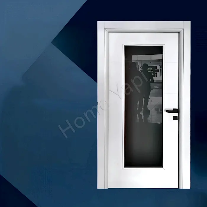 Amerikan Panel Kapı Tam Camlı Aksesuar Dahill