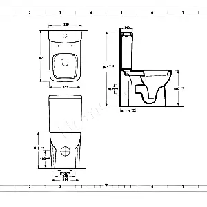 Klozet Ege Tyana Kare Rezarvuar + İç Takım resim 3