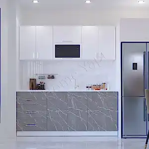 Mutfak Dolabı 200 cm Makinasız Venedik Tezgah Dahi resim 1