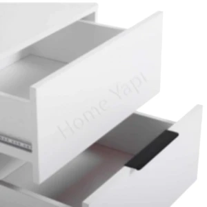 Şifonyer 2 Çekmeceli Beyaz Yatak Odası Bebek Odası resim 3