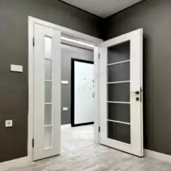 Melamin Kapı Camlı Yavru Kapı Aksesuar Dahil resim 1