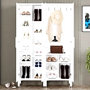 4 Kapaklı Ayakkabılık Vestiyer Portmanto resim 3