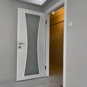 Amerikan Panel Kapı Kum Saati Camlı Aksesuar Dahil resim 1