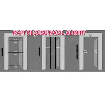 Amerikan Panel Kapı Krem Aksesuar Dahil resim 3