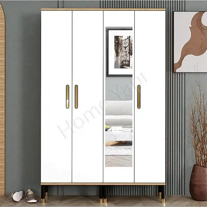 4 Kapaklı Ayakkabılık Vestiyer Portmanto Kahfe