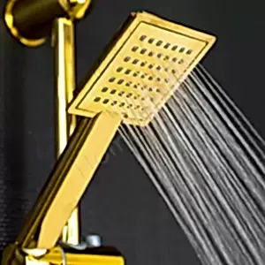 Duş Seti Uzay Premium Yağmurlama Gold resim 2